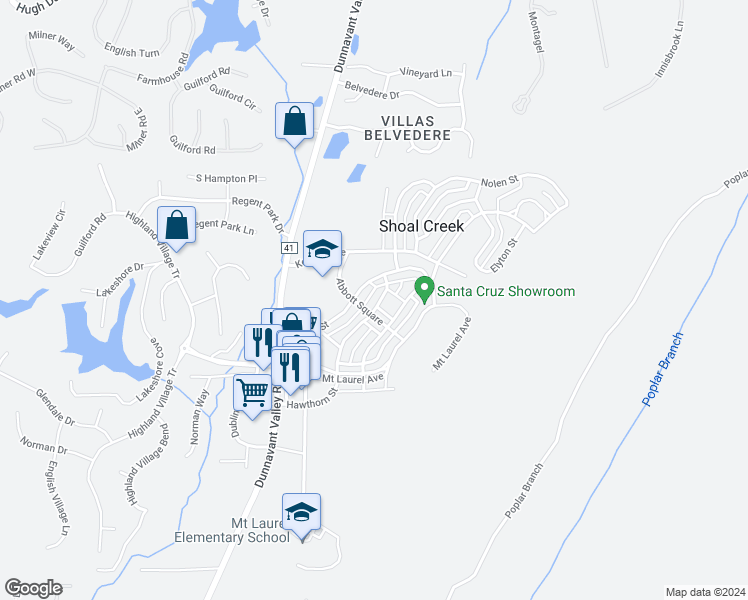 map of restaurants, bars, coffee shops, grocery stores, and more near 93 Hawthorn Street in Birmingham