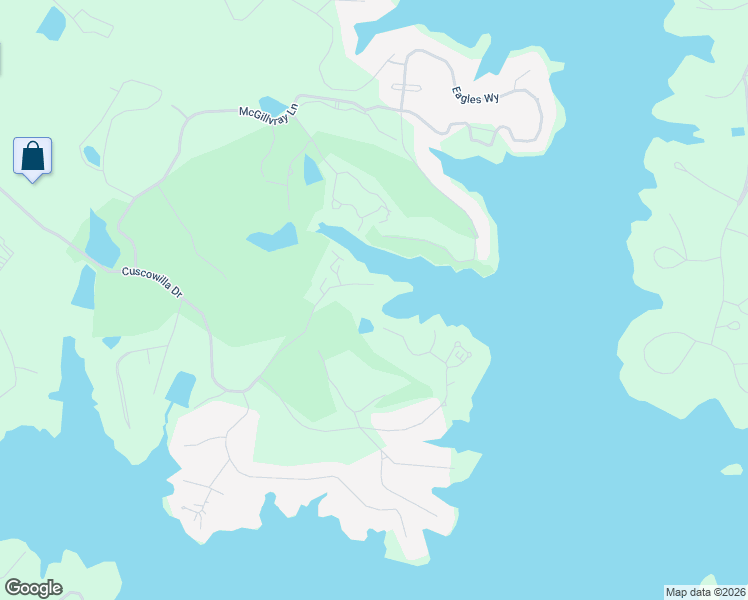 map of restaurants, bars, coffee shops, grocery stores, and more near 475 Cuscowilla Drive in Eatonton