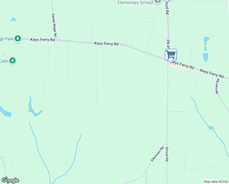 map of restaurants, bars, coffee shops, grocery stores, and more near 181 Nettie Lane in McDonough