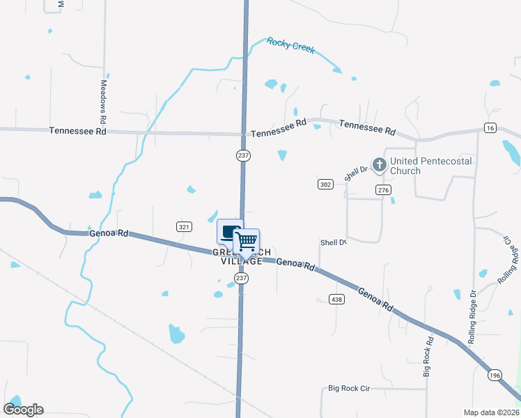 map of restaurants, bars, coffee shops, grocery stores, and more near 308 South Rondo Road in Texarkana