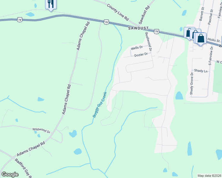 map of restaurants, bars, coffee shops, grocery stores, and more near 199 Oakwood Drive in Harlem