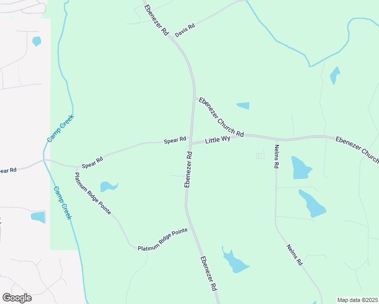 map of restaurants, bars, coffee shops, grocery stores, and more near Ebenezer Road in Fayetteville