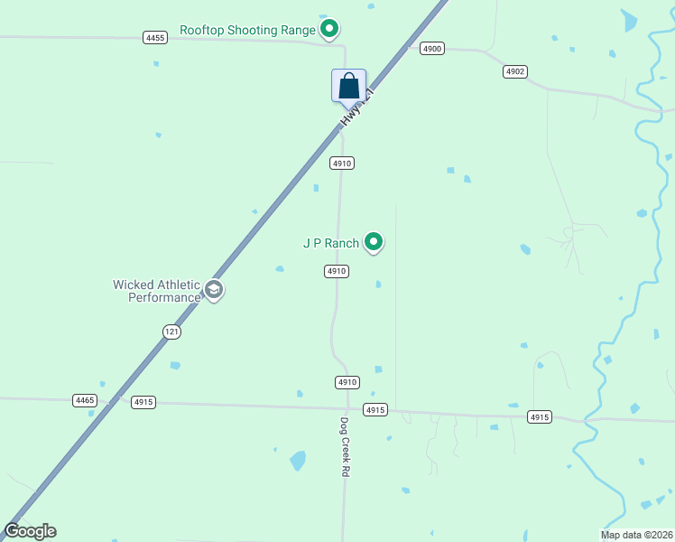 map of restaurants, bars, coffee shops, grocery stores, and more near 630 County Road 4910 in Trenton