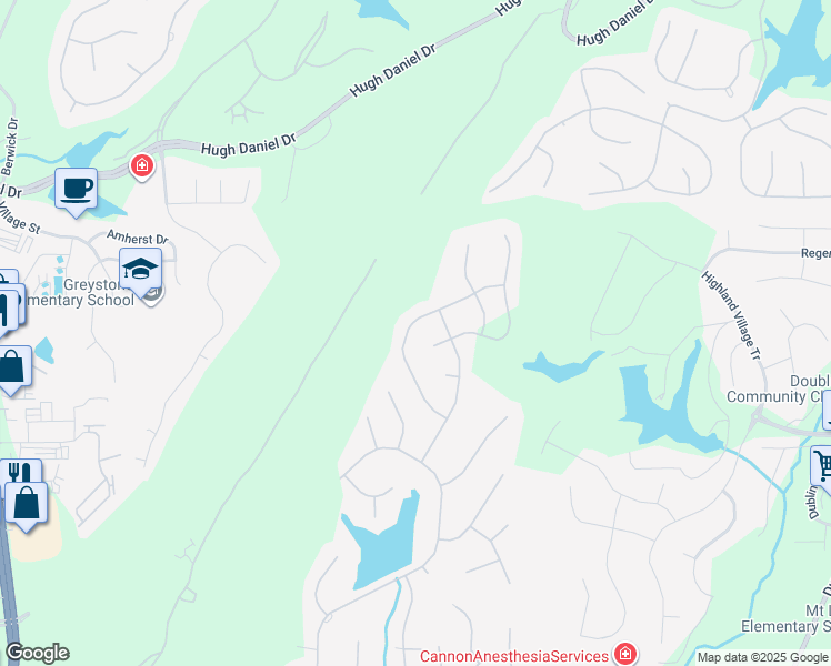 map of restaurants, bars, coffee shops, grocery stores, and more near 2072 Knollwood Place in Birmingham