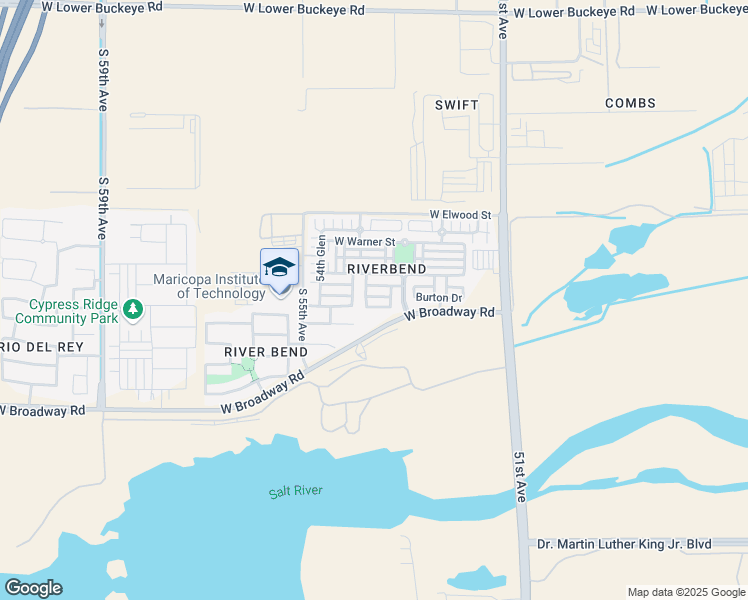 map of restaurants, bars, coffee shops, grocery stores, and more near 5331 Burton Drive in Phoenix