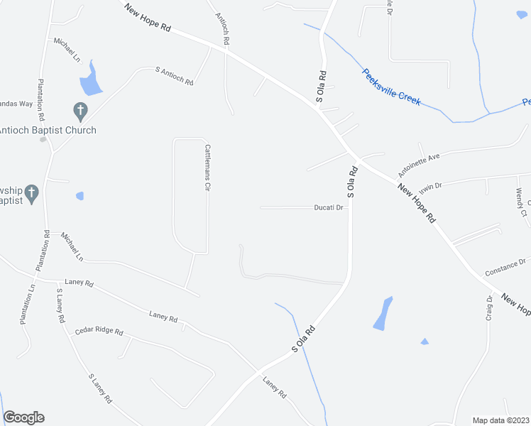 map of restaurants, bars, coffee shops, grocery stores, and more near 137 Ducati Drive in McDonough