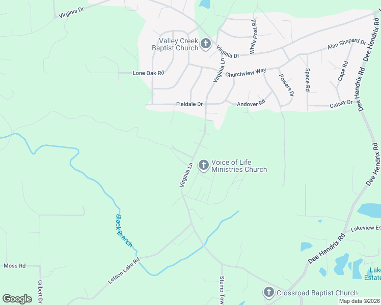 map of restaurants, bars, coffee shops, grocery stores, and more near 6332 Goodhope Drive in Bessemer