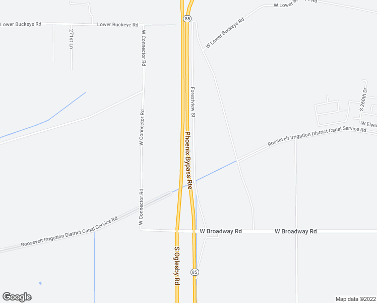 map of restaurants, bars, coffee shops, grocery stores, and more near 3777 Phoenix Bypass Route in Buckeye