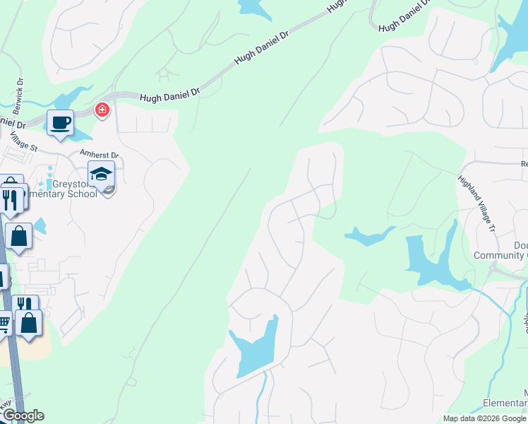 map of restaurants, bars, coffee shops, grocery stores, and more near 2059 Knollwood Place in Birmingham