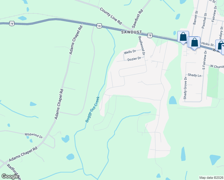 map of restaurants, bars, coffee shops, grocery stores, and more near 130 Pebble Lane in Harlem