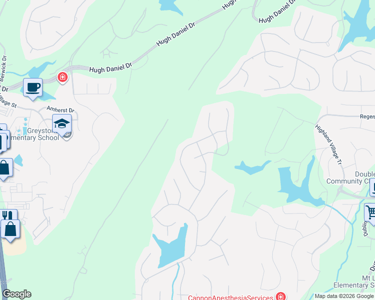map of restaurants, bars, coffee shops, grocery stores, and more near 2072 Knollwood Place in Birmingham