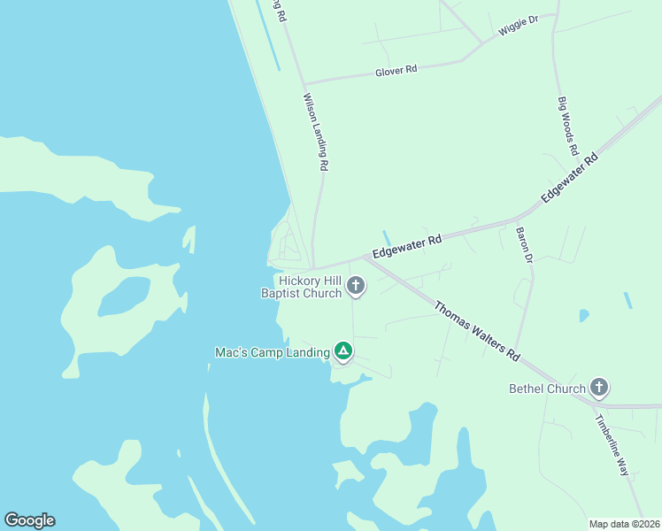 map of restaurants, bars, coffee shops, grocery stores, and more near 1378 Edgewater Road in Pineville