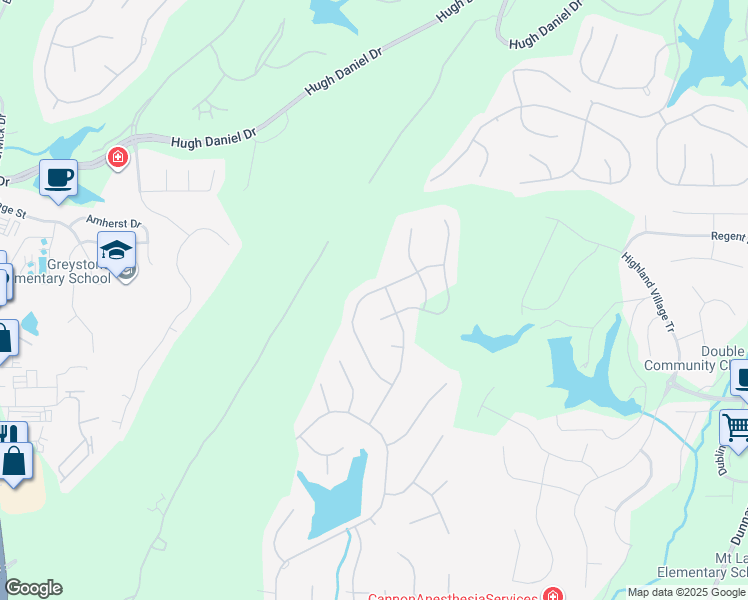 map of restaurants, bars, coffee shops, grocery stores, and more near 2072 Knollwood Place in Birmingham