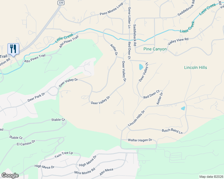 map of restaurants, bars, coffee shops, grocery stores, and more near 149 Deer Valley Drive in Lincoln County