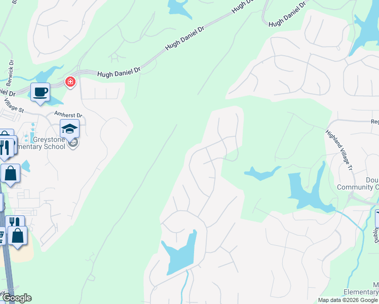map of restaurants, bars, coffee shops, grocery stores, and more near 2063 Knollwood Place in Birmingham