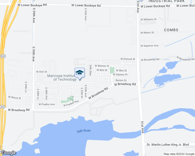 map of restaurants, bars, coffee shops, grocery stores, and more near 5415 Odeum Lane in Phoenix