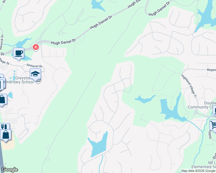 map of restaurants, bars, coffee shops, grocery stores, and more near 2075 Knollwood Place in Birmingham