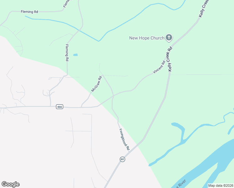 map of restaurants, bars, coffee shops, grocery stores, and more near 1133 County Road 466 in Vincent