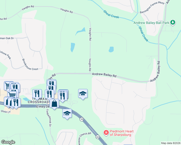 map of restaurants, bars, coffee shops, grocery stores, and more near 85 Holly Springs Road in Sharpsburg