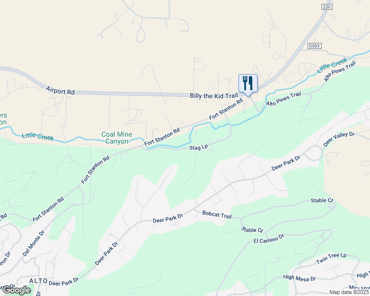 map of restaurants, bars, coffee shops, grocery stores, and more near Stag Loop in Alto