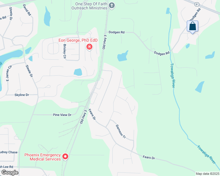 map of restaurants, bars, coffee shops, grocery stores, and more near 153 River View Court in Hampton
