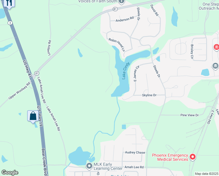 map of restaurants, bars, coffee shops, grocery stores, and more near 250 West James Circle in Hampton