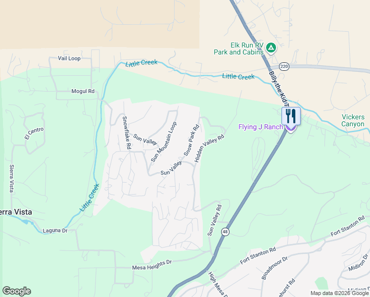 map of restaurants, bars, coffee shops, grocery stores, and more near 109 Snow Park Road in Alto