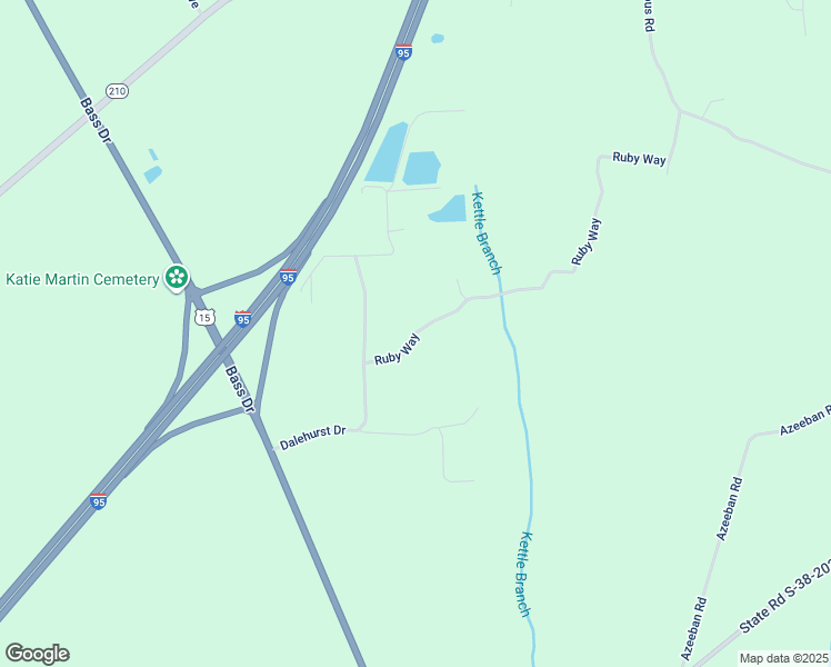 map of restaurants, bars, coffee shops, grocery stores, and more near 461 Ruby Way in Vance