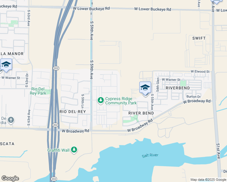 map of restaurants, bars, coffee shops, grocery stores, and more near 5738 Odeum Lane in Phoenix