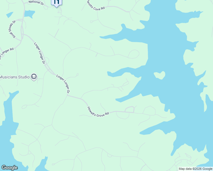 map of restaurants, bars, coffee shops, grocery stores, and more near 1110 Curtright Place in Greensboro