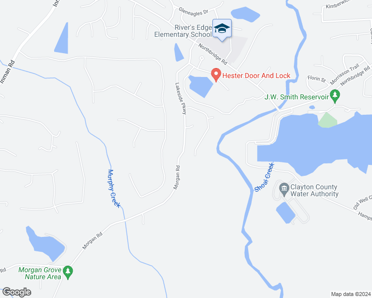 map of restaurants, bars, coffee shops, grocery stores, and more near 12564 Lakeside Parkway in Fayetteville