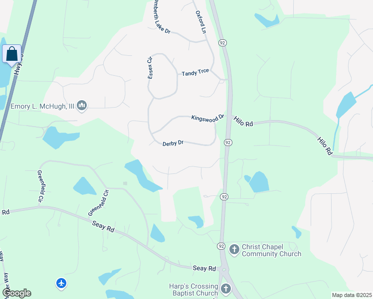 map of restaurants, bars, coffee shops, grocery stores, and more near 290 Derby Drive in Fayetteville