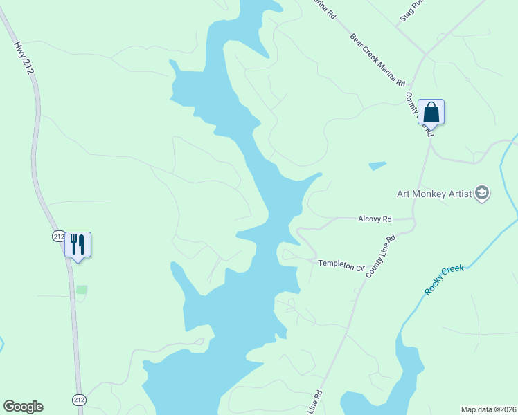 map of restaurants, bars, coffee shops, grocery stores, and more near 924 Yancey Road in Covington