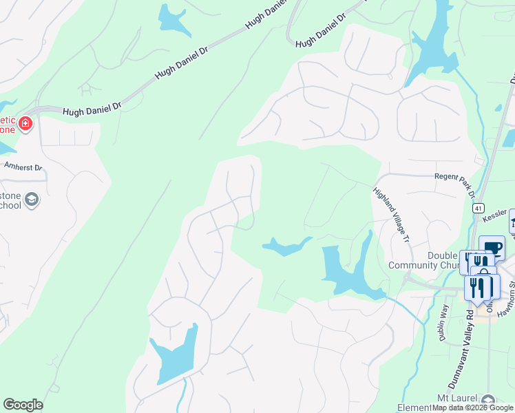 map of restaurants, bars, coffee shops, grocery stores, and more near 9050 Eagle Valley Lane in Birmingham