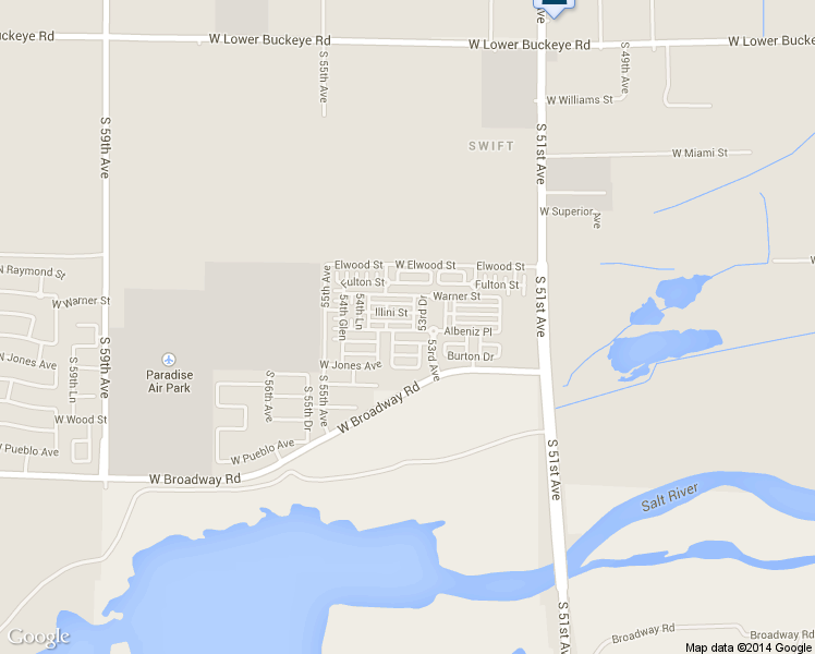 map of restaurants, bars, coffee shops, grocery stores, and more near 5318 Odeum Lane in Phoenix