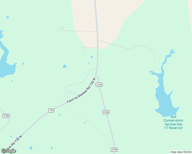 map of restaurants, bars, coffee shops, grocery stores, and more near County Road 2745 in Decatur