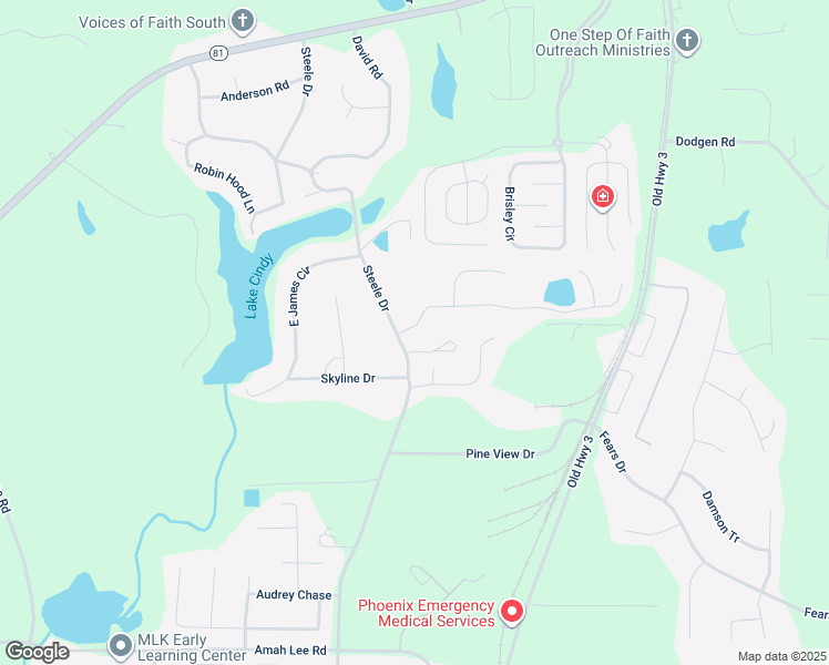 map of restaurants, bars, coffee shops, grocery stores, and more near 104 Makenna Drive in Hampton