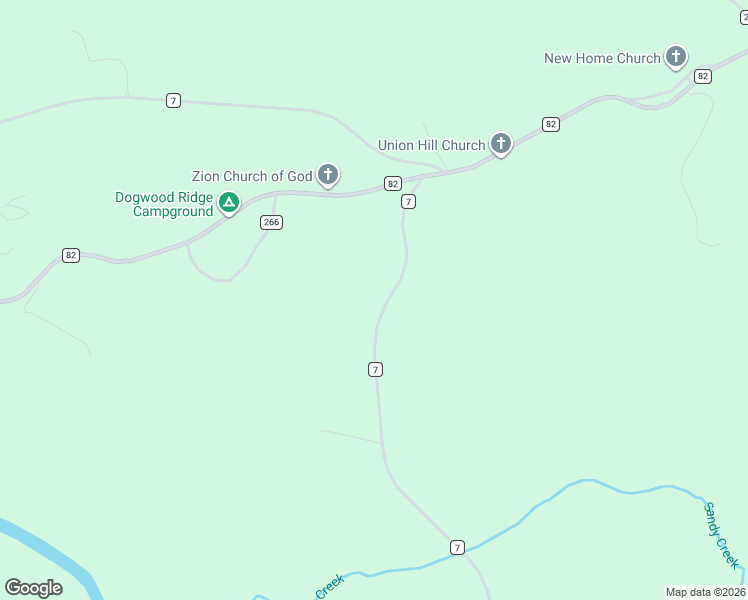 map of restaurants, bars, coffee shops, grocery stores, and more near 3461 County Road 7 in Wedowee