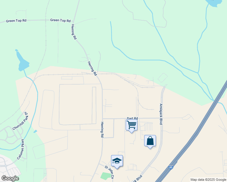 map of restaurants, bars, coffee shops, grocery stores, and more near 41 Beasley Road in Newnan