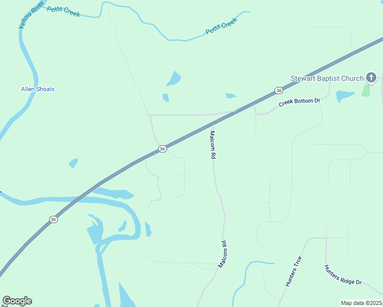 map of restaurants, bars, coffee shops, grocery stores, and more near 65 Stewart Glen Drive in Covington