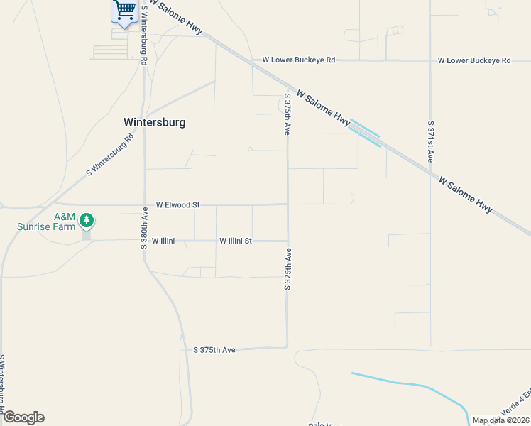 map of restaurants, bars, coffee shops, grocery stores, and more near 37533 West Elwood Street in Tonopah