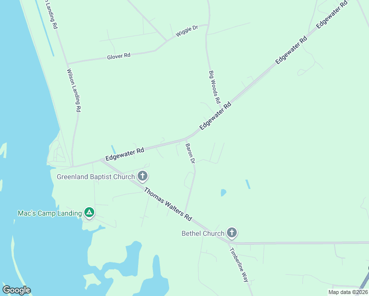 map of restaurants, bars, coffee shops, grocery stores, and more near 1273 Edgewater Road in Pineville