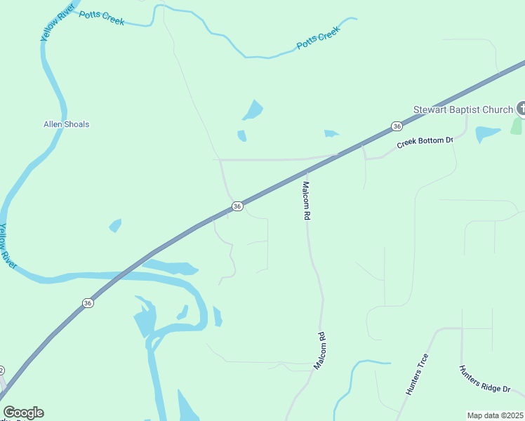 map of restaurants, bars, coffee shops, grocery stores, and more near 45 Stewart Glen Drive in Covington