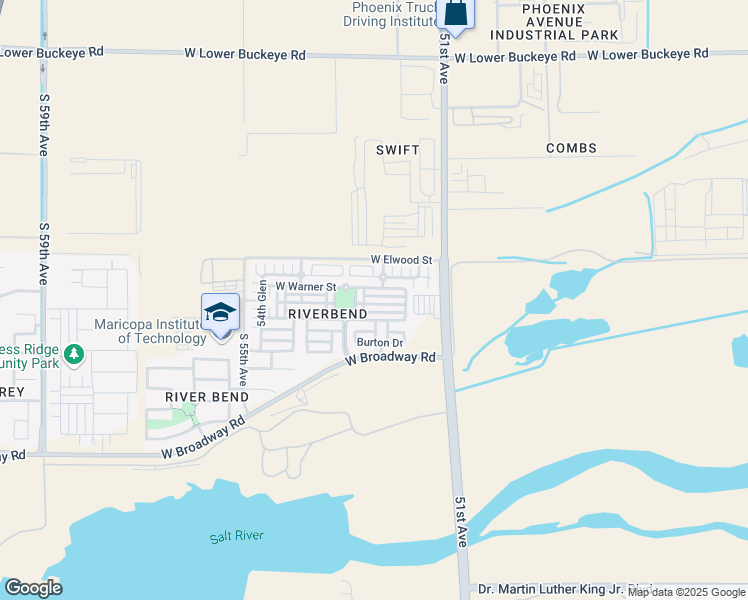 map of restaurants, bars, coffee shops, grocery stores, and more near 5210 West Illini Street in Phoenix