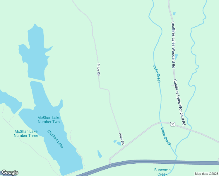 map of restaurants, bars, coffee shops, grocery stores, and more near Price Road in Reform