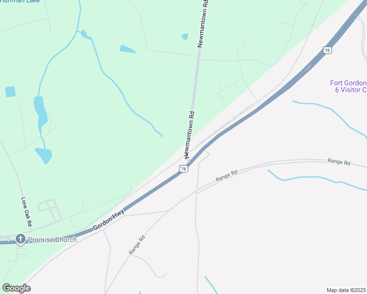 map of restaurants, bars, coffee shops, grocery stores, and more near 1468 Newmantown Road in Grovetown