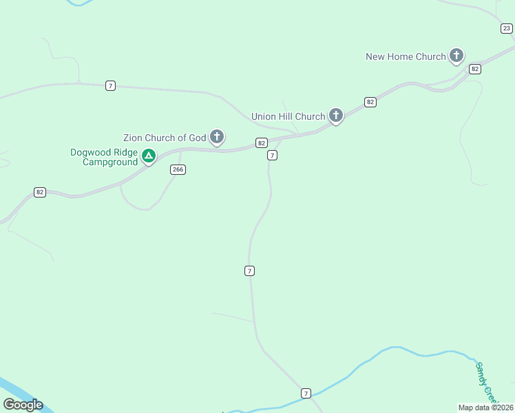 map of restaurants, bars, coffee shops, grocery stores, and more near 3461 County Road 7 in Wedowee