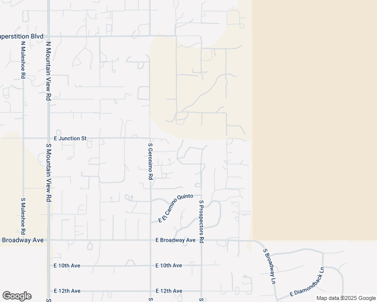 map of restaurants, bars, coffee shops, grocery stores, and more near 5776 East 2nd Avenue in Apache Junction