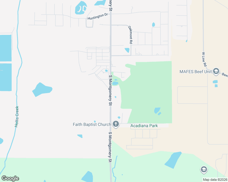 map of restaurants, bars, coffee shops, grocery stores, and more near 1744 South Montgomery Street in Starkville
