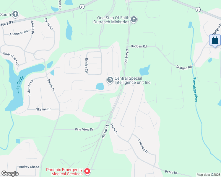 map of restaurants, bars, coffee shops, grocery stores, and more near 300 Trae Court in Hampton